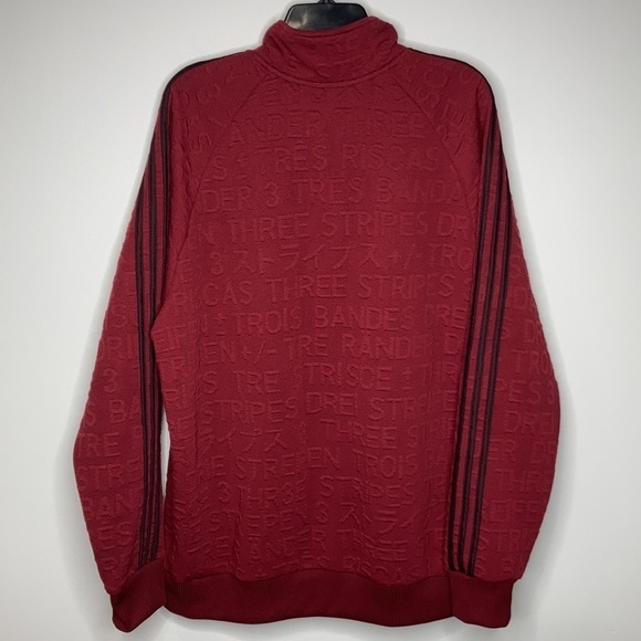 Adidas badge of sport 3 stripe full zip jacket size XL - Picture 12 of 13